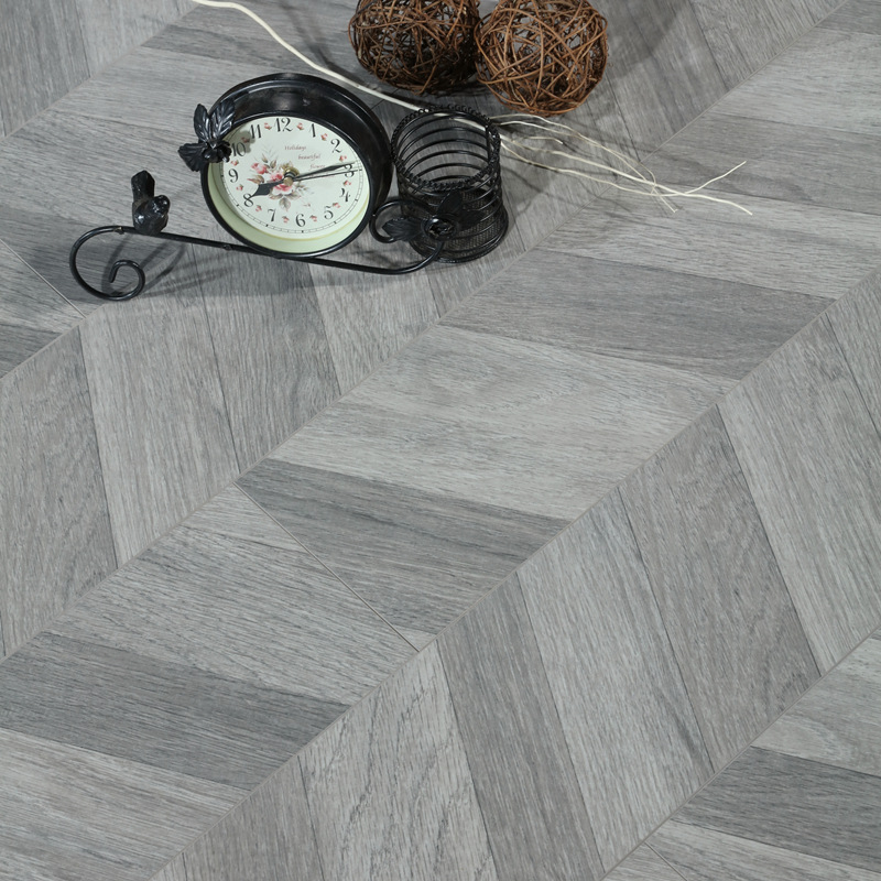 Gray color herringbone vinyl laminate wood flooring waterproof