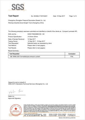 Changzhou Zhongtian Fireproof Decorative Sheets Co