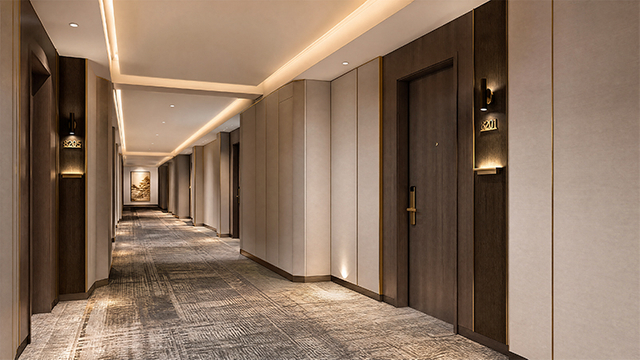 Couloirs d'h&ocirc;tel