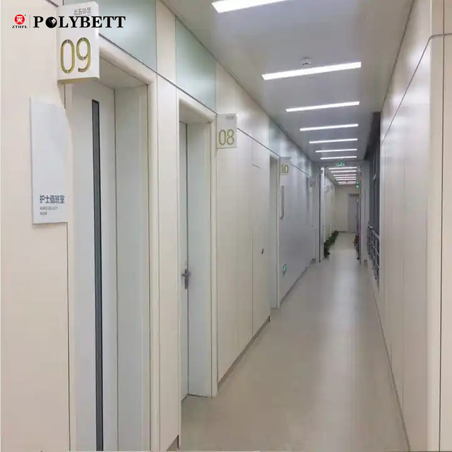 การออกแบบผนังแผงผนังสีทึบ HPL สำหรับโรงพยาบาล